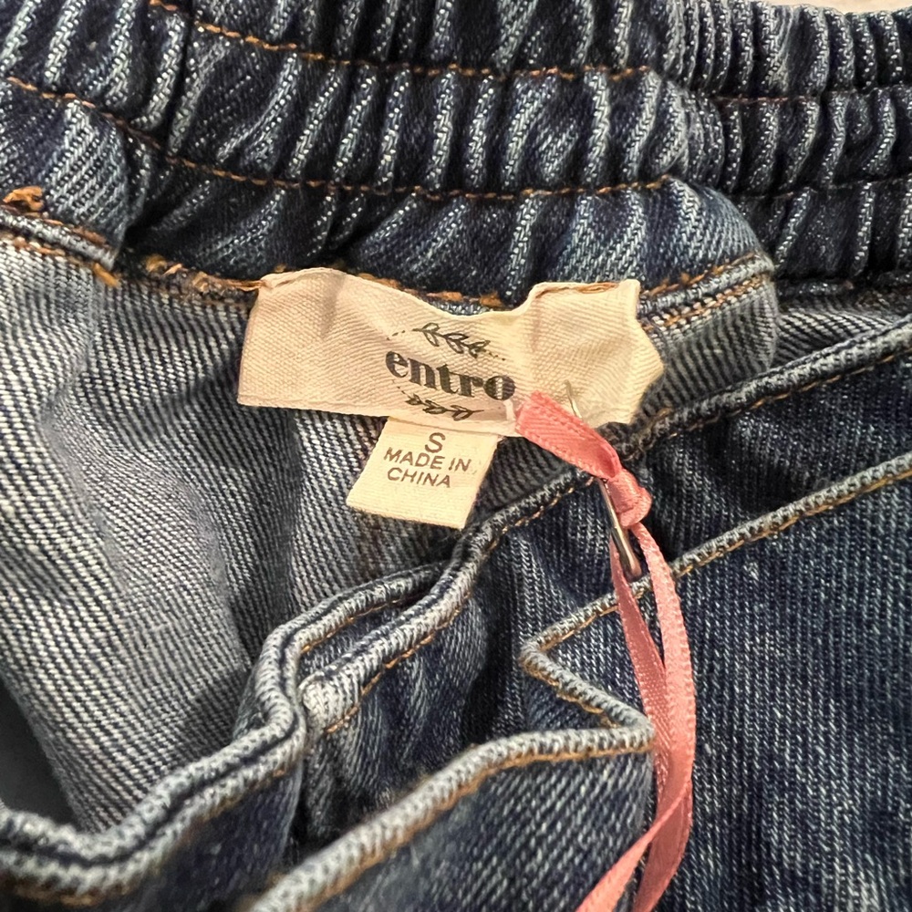 Entro Blue Denim Wrap Skorts - Picture 4 of 4
